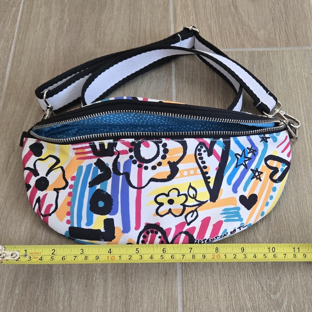NWOT Brighton Colorful Graphic Belt Bag